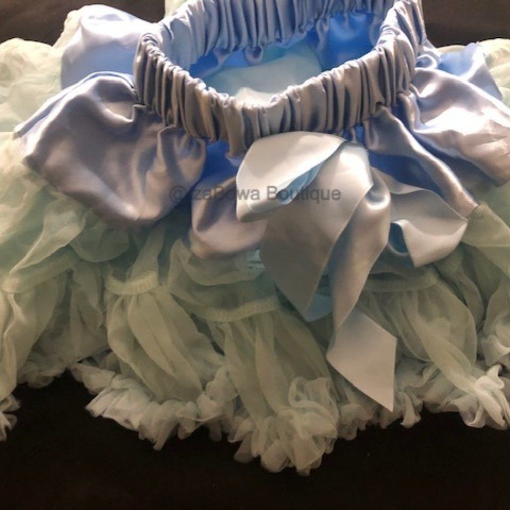 ****** Light Blue Petti Skirt  LBPS80 12M-24M (Size 80)  NWT Boutique